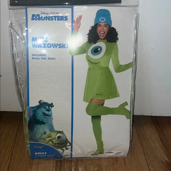 Disney Mike Wazowski Dress Costume - Monsters Inc Size Large - Picture 4 of 8